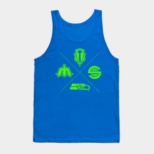 My SEA Team - Fab 4 Green (RETRO) Tank Top